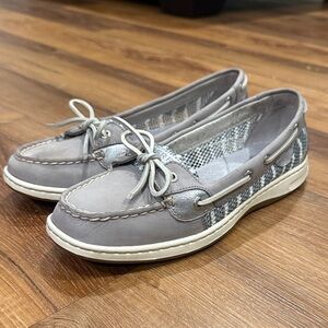 Sperry Women's Angelfish Top Sider Linen & Leather Boat Shoe (Size: 9M)